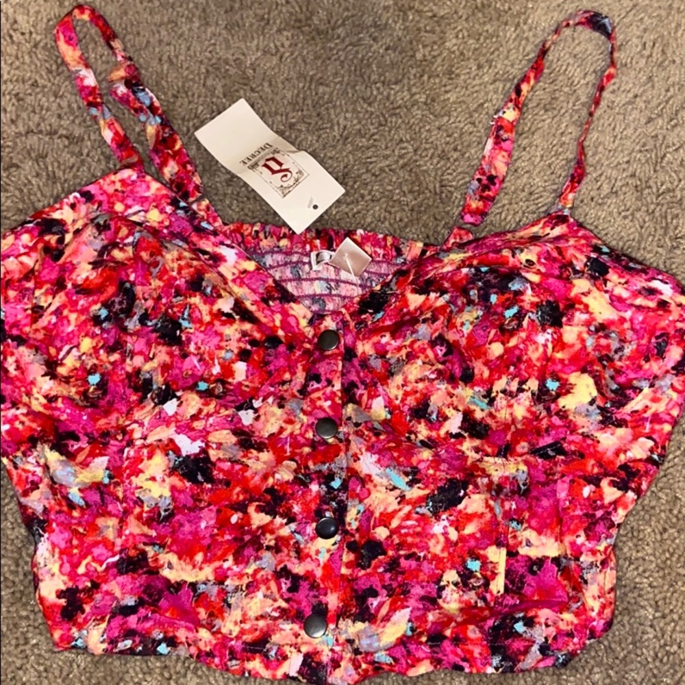 Floral crop top